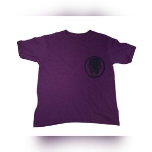 Marvel Black Panther Kids Unisex Short Sleeve T-Shirt Purple Size X-Small New